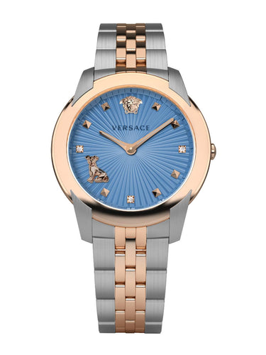 Versace Damen Armbanduhr Audrey 38 mm Armband Edelstahl VELR00919